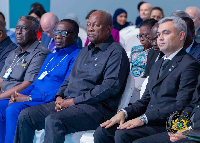President John Dramani Mahama among other delegation