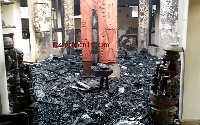 File photo of a burnt shop