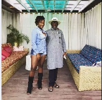 The late Ebony and her dad