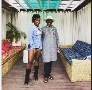 Nana Opoku Kwarteng with the late Ebony Reigns