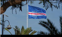 A view of the Cape Verde flag in Praia, Cape Verde, Thursday, May 7, 2026
