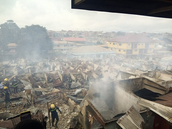 192 sheds and 44 shops were completely burnt