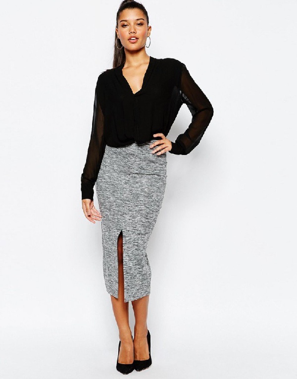 The rules of the split front pencil skirt