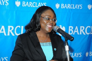 Mrs. Patience Akyianu, Managing Director of Barclays Bank Ghana Limited