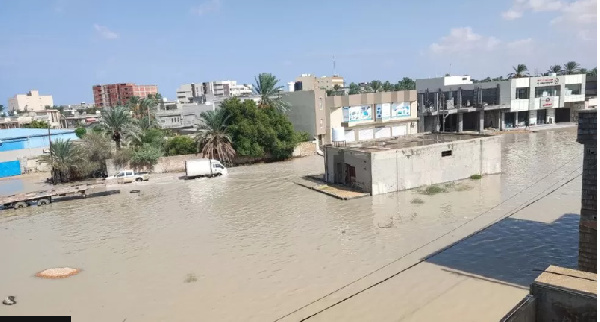 The city of Misrata, in the west, was among those hit by heavy rains