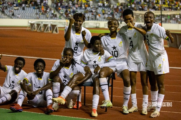 Black Princesses celebrating a goal