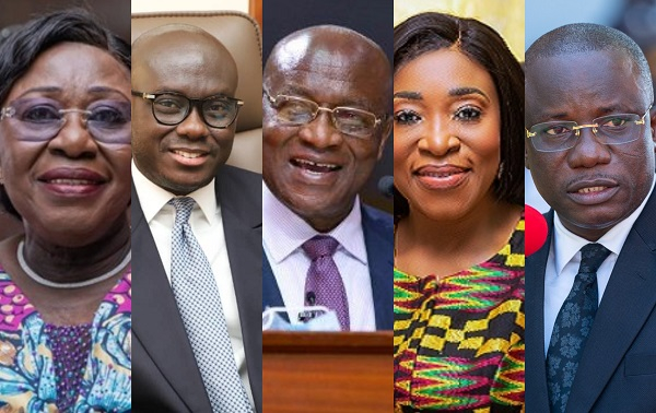 Some of the appointees of President Akufo-Addo on the transition team