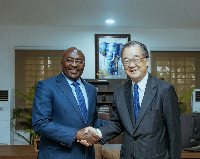 Dr Mahamudu Bawumia and Japan’s Ambassador to Ghana, Hiroshi Yoshimoto