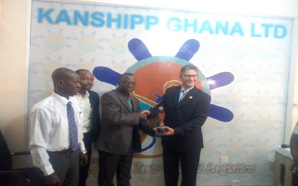 The award was in recognition of Kanshipp Ghana's contributions to the freight forwarding industry