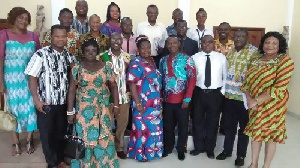 Akwasi Agyeman, CEO of GTA with some members of the informal sector