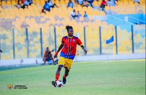 Hearts of Oak right-back Michael Ampadu