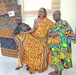 Bonwire honours Kente ambassador Amma Prempeh with rare 'Ɛyɛ Soronko' cloth