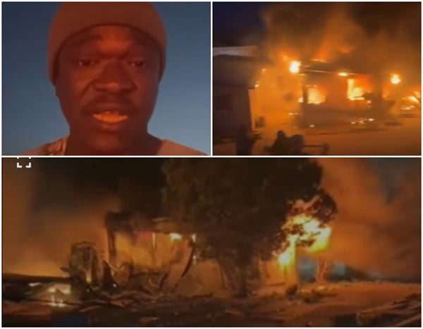 Watch video of Ghanaian soldier praying after 'deadly' missile strike