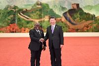 Chinese President Xi Jinping meets with Ghanaian President Nana Addo Dankwa Akufo-Addo