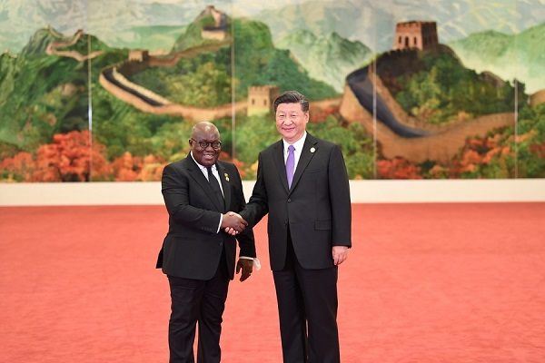 Chinese President Xi Jinping meets with Ghanaian President Nana Addo Dankwa Akufo-Addo