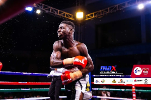 Ghanaian boxer Ntabikman Bitabiman