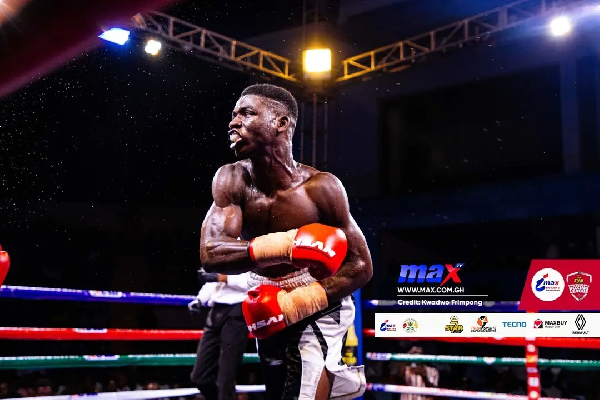 Ghanaian boxer Ntabikman Bitabiman