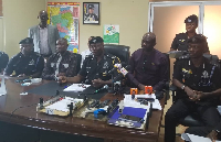 Some officers of the Ashanti South Regional Police Command