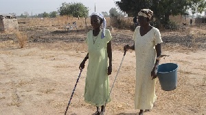 File photo: Two visually impaired women