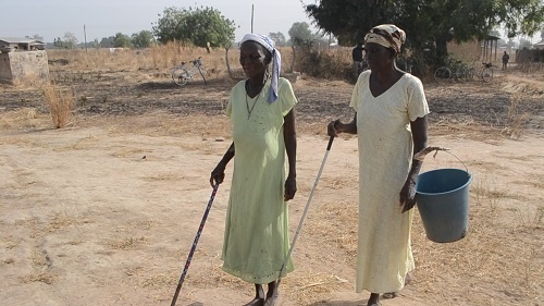 File photo: Two visually impaired women