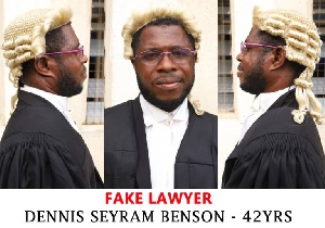 Fake lawyer Dennis Seyram Benson has been convicted and sentenced