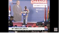 The NPP is launching its manifesto at the Trade Fair Site in Accra