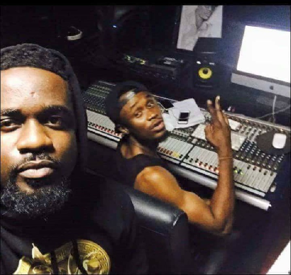 EL and Sarkodie in the studio