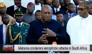 Mahama Condeming Xehophobia