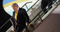Trump boards Qatar-gifted Boeing plane for the US trip