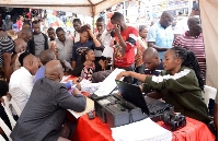 File photo of a registration exercise