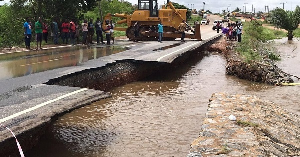 The bridge is said to have overtopped because of heavy rains