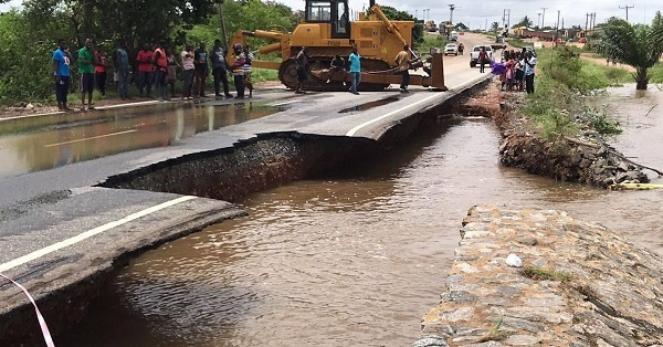 The bridge is said to have overtopped because of heavy rains