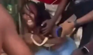 :A woman being assaulted at Delta community festival