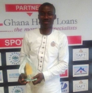 The young Chief Executive Officer (CEO), Frank Aboagye Danyansah received a plaque