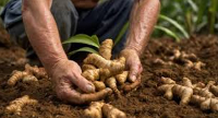 An image of a ginger farmer