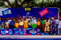 Winners, together with dignitaries, staff and management of FanMilk Ghana