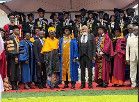 File photo of the graduates and the management of the school
