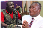 Gbande (L) has accused Afenyo-Markin (R) of having business interest in the judiciary