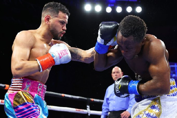 Isaac Dogboe lost his WBO featherweight title fight  to Robeisy Ramirez