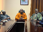 A file photo of Seidu Issifu and Salisu Be-Awuribe with other policy makers