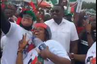 Dumelo with some NDC supporters at the launch