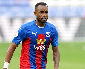 Ghana forward Jordan Ayew reacts to contract extension at Crystal Palace