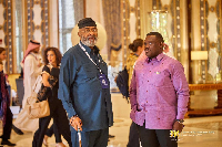 Alhaji Said Sinare (L) with Samuel Nartey George (R)