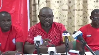 Philip Bawa addressing the press conference