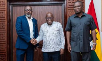 Charles Osei Asibey, President Akufo-Addo and Sports minister, Mustapha Ussif