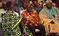 President Nana Akufo-Addo with some traditional authorities from Bawku
