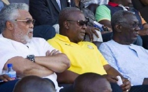 Former Presidents, Rawlings, Mahama and Kufuor