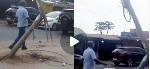 Exposed wires of electric pole at Bawaleshie pose risk to residents