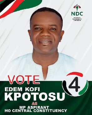 MP hopeful for Ho Central Constituency, Edem Kofi Kpotosu