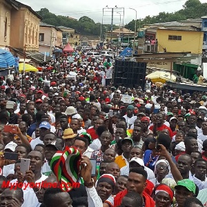 A scene from the Unity Walk held in Cape Coast last Sunday